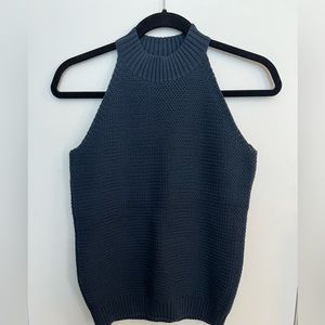 NWT Loft sleeveless halter sweater M